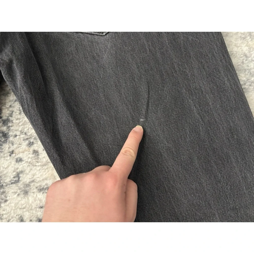 Levis 501 Jeans Mens 40x34 (Fits 38x32) Black Denim Straight Leg Button‎ Fly